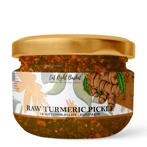 Raw turmeric pickle