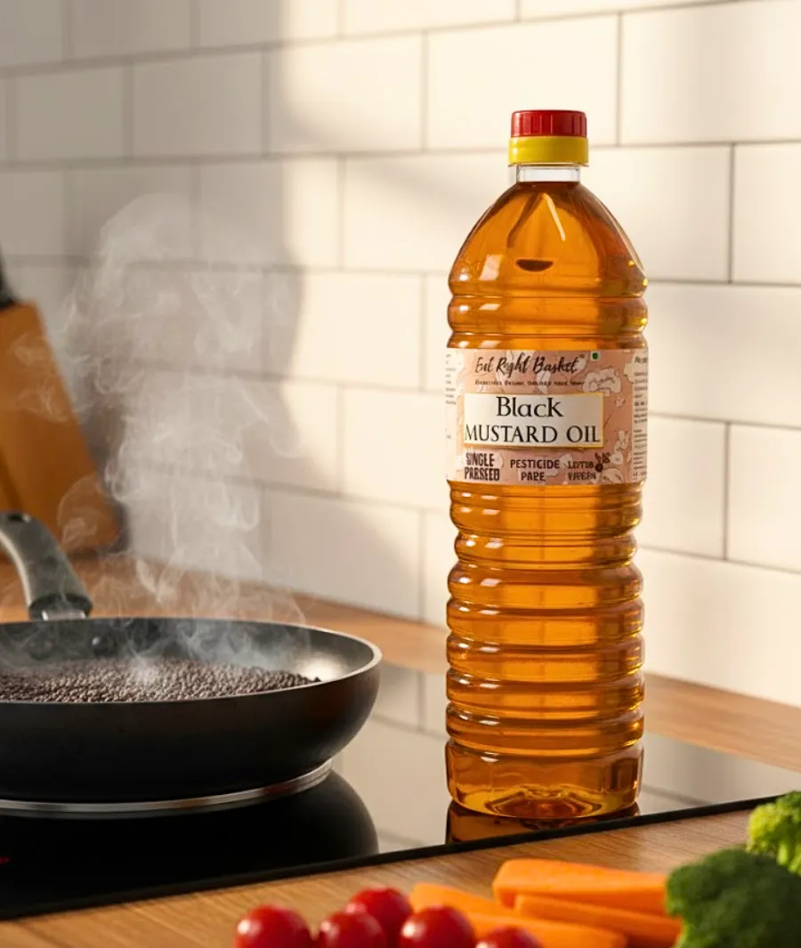 Black Mustard Oil – Single Pressed (0.950 Lt.) Pure & Natural - Image 2