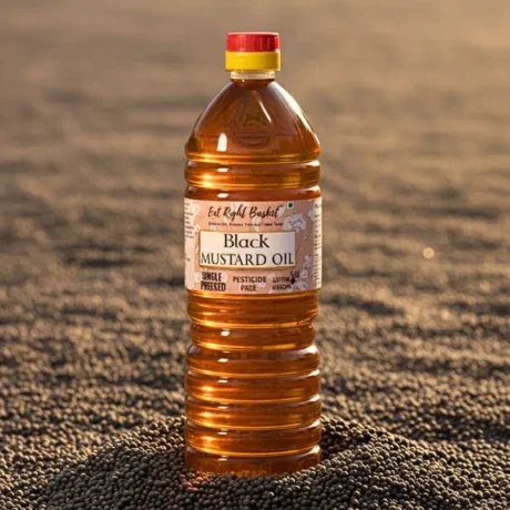 Black Mustard Oil: 0.950 Lt Single Pressed Cold Pressed | ERB
