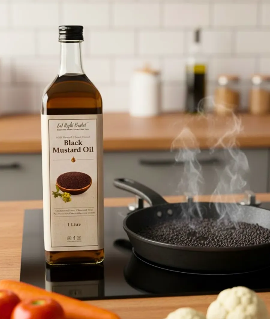 Black Mustard Oil – Glass Bottle (1 Lt.) - Image 3