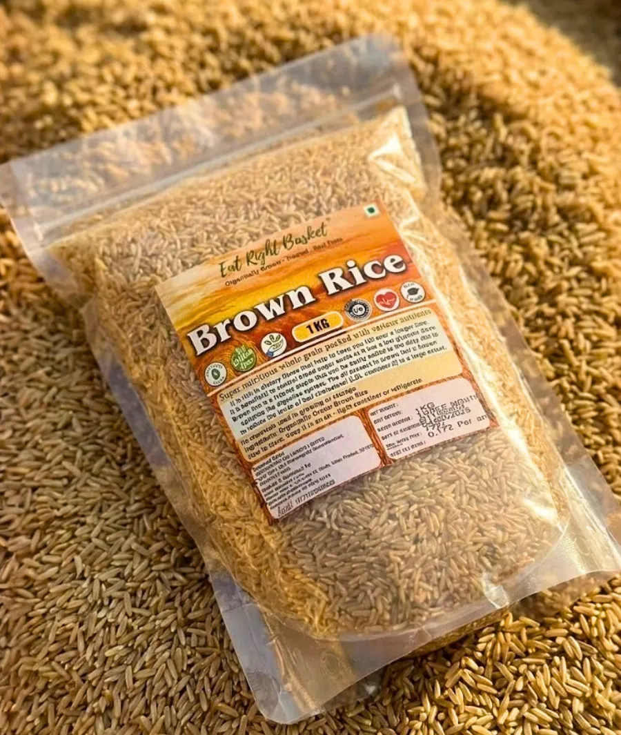 Brown Rice - (1Kg) - (Sonamasuri Variety)
