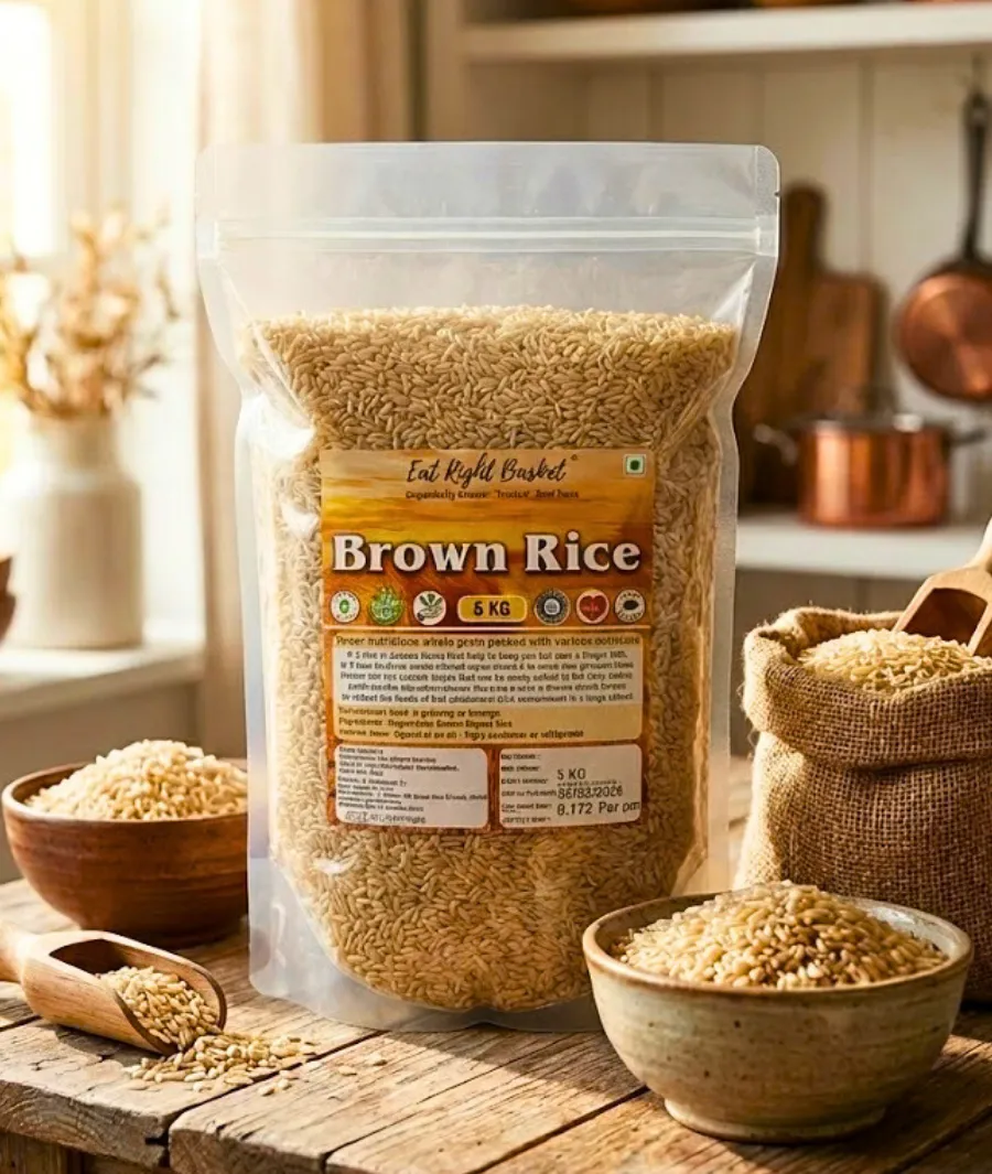 Brown Rice - (5Kg) - 5% OFF (Sonamasuri Variety)