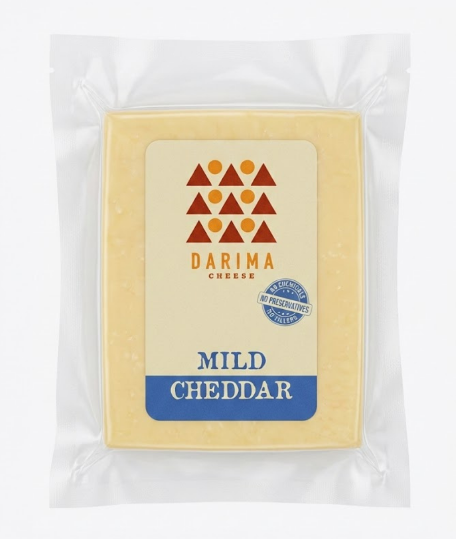 Artisanal Mild Cheddar Cheese: 200g Creamy & Natural | ERB