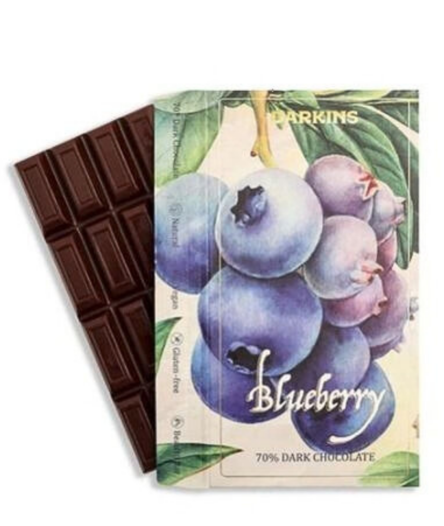 70% Dark Chocolate with Blueberries | Superfood Darkin | ERB