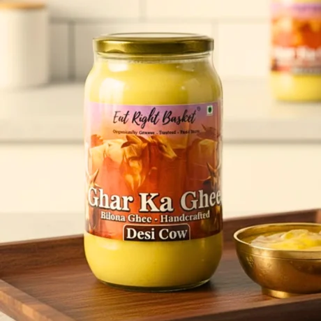 Ghar Ka Ghee: 1 Ltr Bilona Desi Cow | Eat Right Basket