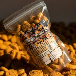 Natural Mini Bhakarwadi (250gm) | Safflower Oil & Lokwan Wheat | ERB