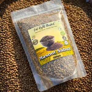 Masoor Sabut (500g) Desi Daal - Organically Grown