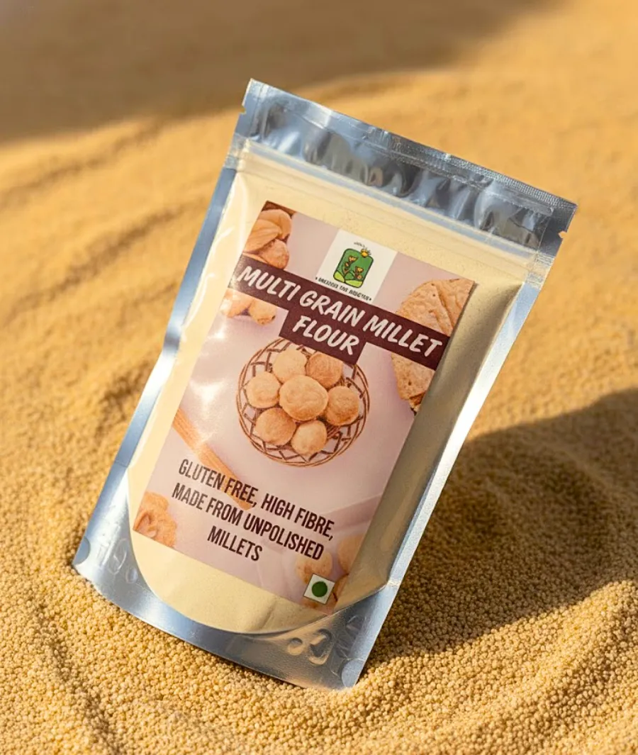 Multi Grain Millet Flour- 400gm - Organically Grown