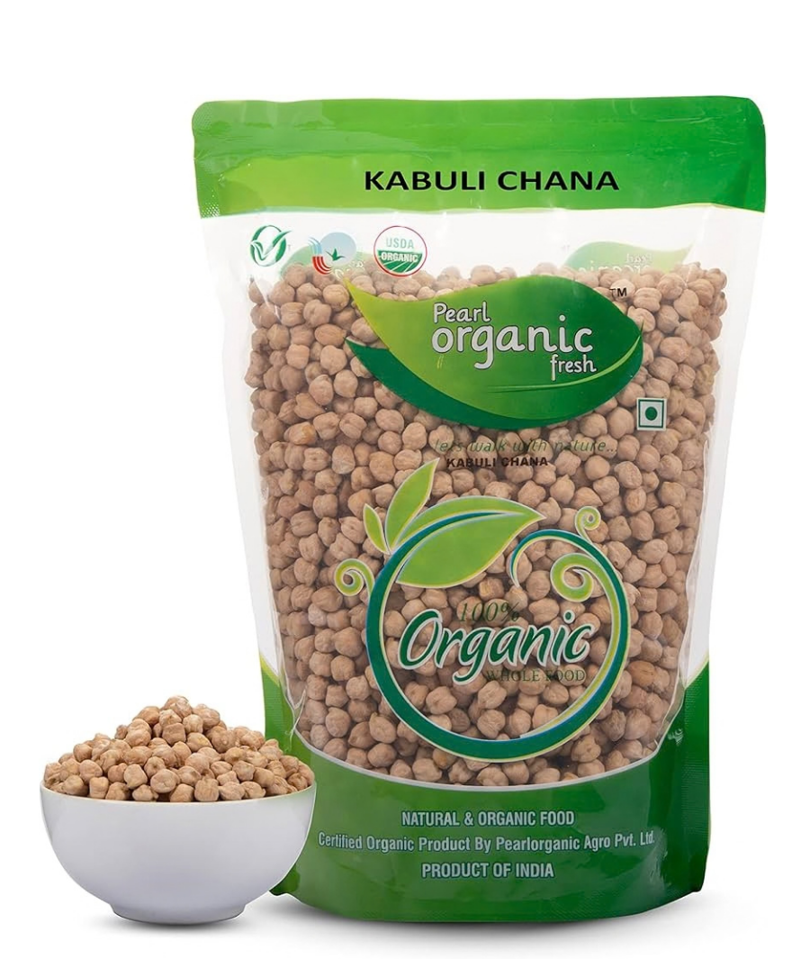 Organic Kabuli Chana: 500g High-Protein Chickpeas | ERB