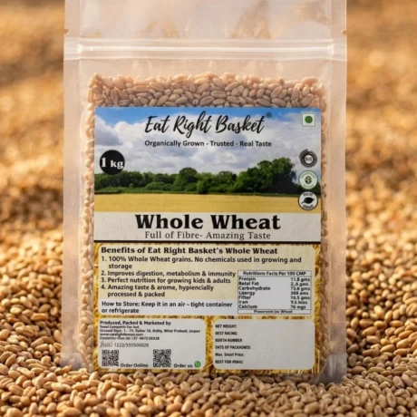 Organic Whole Wheat: 1kg Fresh Staple Grain | ERB