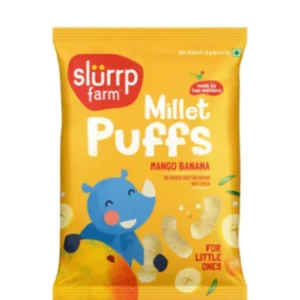 Teething Millet Puffs - Mango & Banana | Baby-Safe Snack | ERB
