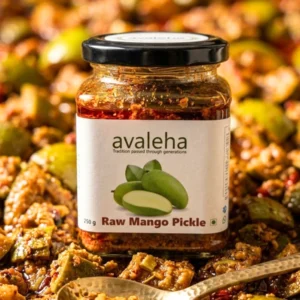 Natural Raw Mango Pickle (250g) | Handcrafted Gingelly Oil Achar | ERB