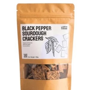 Sourdough Black Pepper Crackers | Zesty Gut-Friendly Snack | ERB