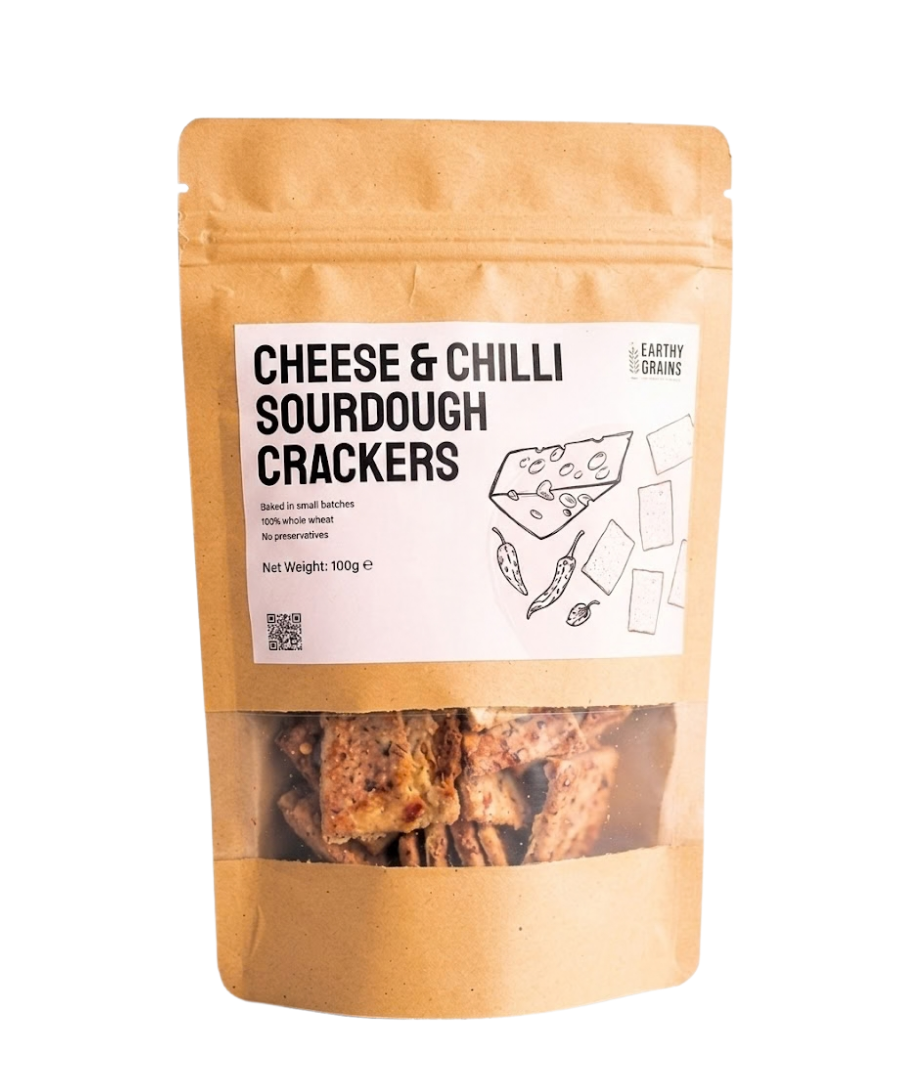 Sourdough Cheese & Chilli Crackers | Gut-Friendly Spicy Snack | ERB