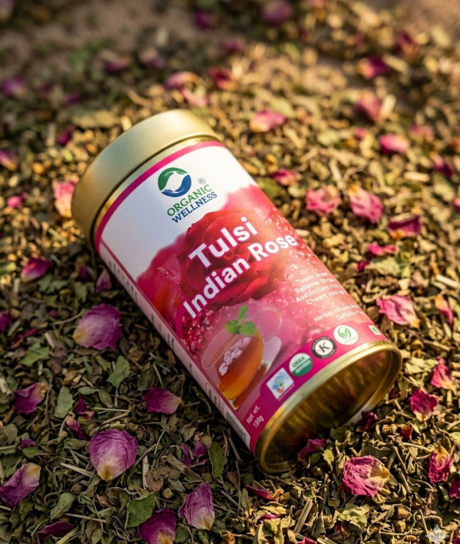 Tulsi Indian Rose Tea (100g) | Organic Beverages Delivery Delhi Noida | ERB