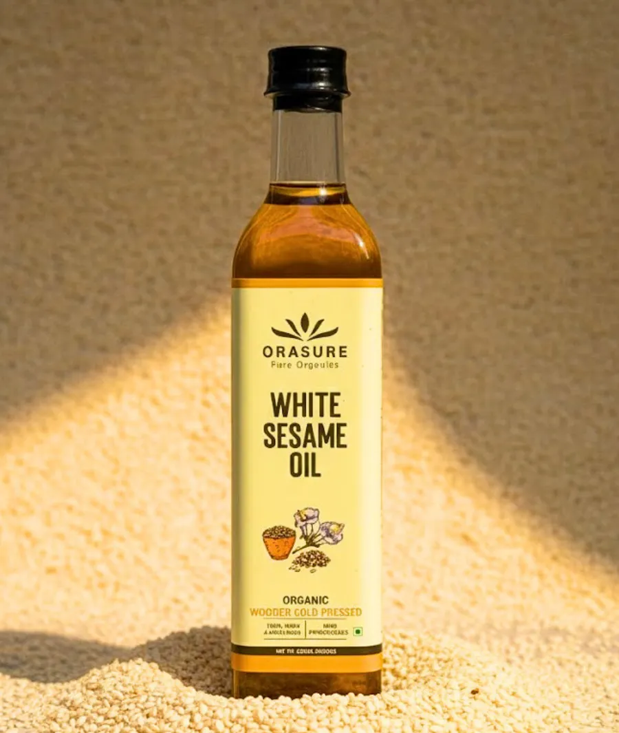 White Sesame Oil: Cold-Pressed Til Oil