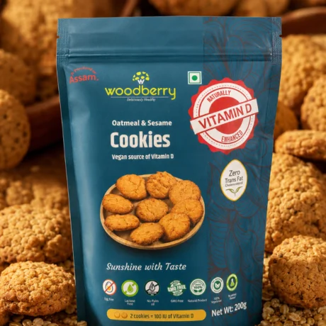 Oatmeal & Sesame Cookies | Best Plant-Based Vitamin D Snack | ERB