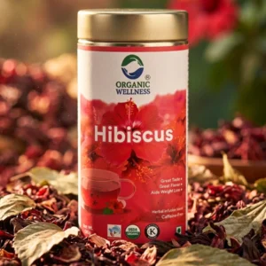 Organic Hibiscus Tea (100g Can) | Caffeine-Free Herbal Tea | ERB